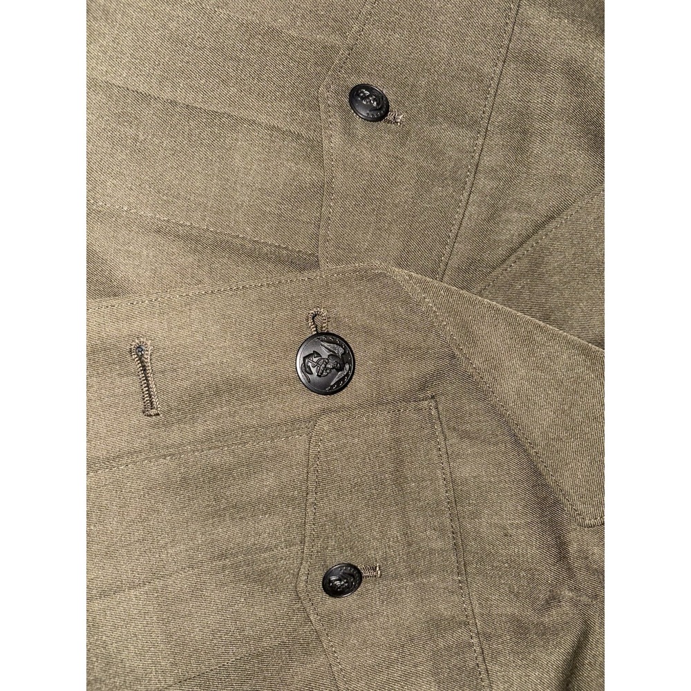 Vintage USMC Marine Corps Alpha Green Dress Uniform Coat Jacket PFC M - Picture 7 of 8
